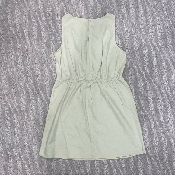 NWT GB Linen Blend Sleeveless Cutout Minidress Sz L - Picture 2 of 4